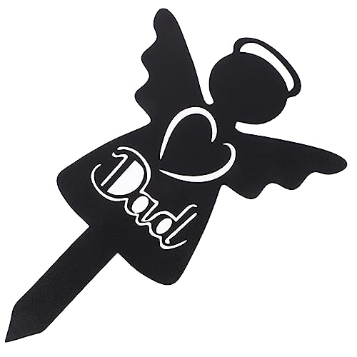 ABOOFAN Commemorativo in Metallo Forma Di Angelo Per Cimitero Da Giardino Semplice e Pratico Per Ricordare e Onorare Ricordo