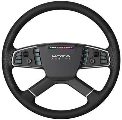 MOZA RACING TSW Wheel – High-Quality Sim Racing Steering Wheel with Ergonomic Design for Enhanced Grip and Control
