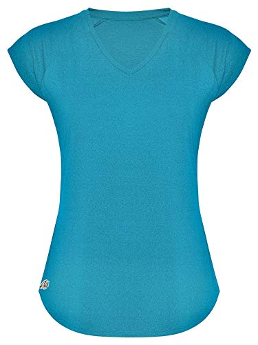 GO HEAVY Damen Fitness Funktions Sport T-Shirt Laufshirt Kurzarm...