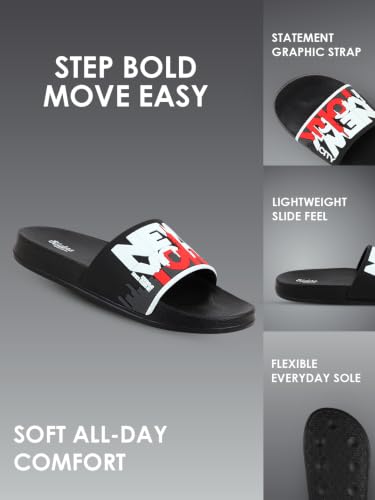 Image of URJO Kids's Sliders /Slippers Lightweight Super Flexible Arch Support Durable Anti Skid & Stylish Dailywear Sliders /Slippers for Boy's & Girl's
