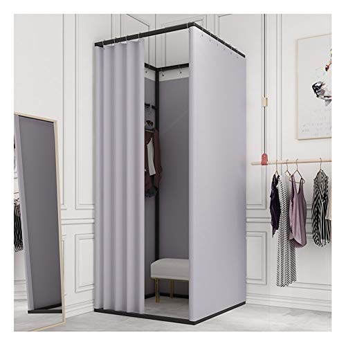 YJFENG Umkleidekabine Bekleidungsgeschäft, Geräumiger Platz Umkleidekabine, Löste Sich Einfach Umkleideraum Privatsphäre Schutz Für Das Mall-Büro, Mit Spur Vorhang Cover