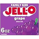 Jell-O Grape Gelatin Dessert Mix (24 ct Pack, 6 oz Boxes)