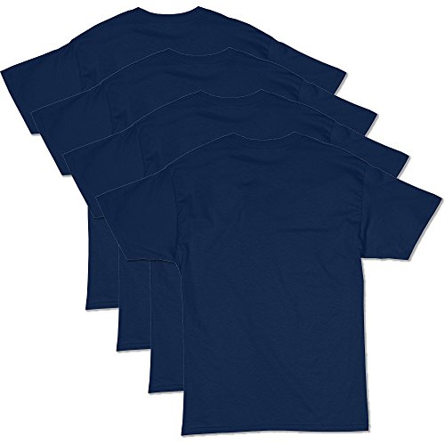 Hanes Mens Essentials Short Sleeve T-Shirt Value Pack (4-Pack) Athletic T Shirts, Navy, Large Us #TOP1
