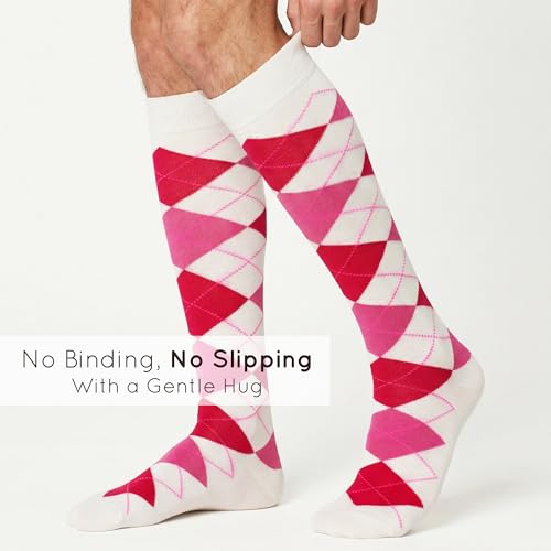 Image of Mysocks Unisex Knee High Long Socks Argyle