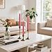 12-Pack Hot Pink Taper Candles, 10 Inch Unscented Dripless Candlesticks, Long-Lasting Burn Time of 7-8 Hours, Perfect for Home Décor Wedding Dinner