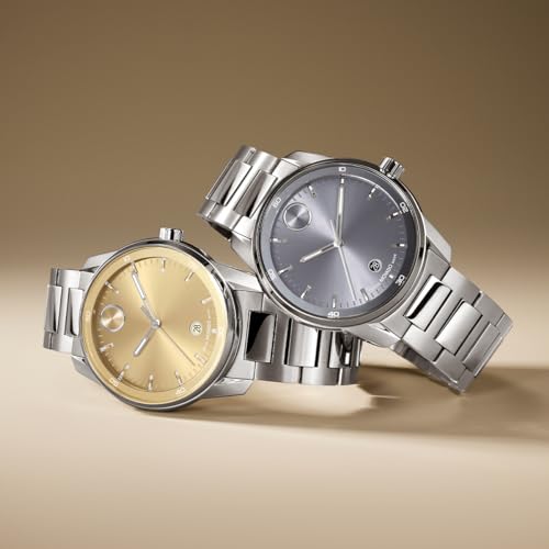 Movado Bold Verso Men's Sport Watch - Swiss Quartz Movement, Stainless Steel Link Bracelet - 5 ATM Water Resistance - Luxury Fashion Timepiece for Him - 42mm4