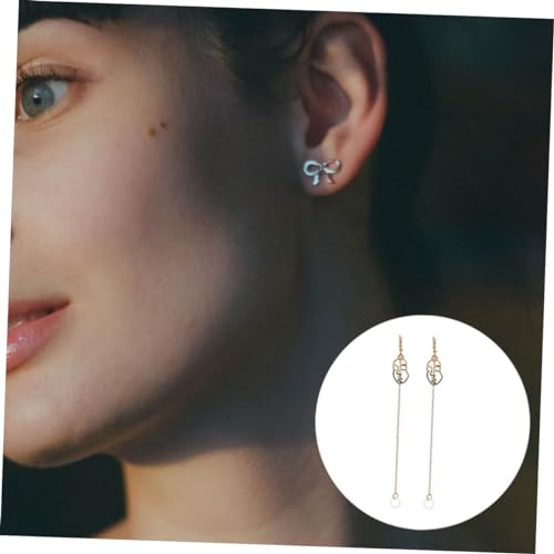 WOFASHPURET Cadena De Creativa Anti-pérdida Para Auriculares Pendientes De Maquillaje Facial Accesorios De Joyería Diseño Único Dorado - imagen 3