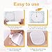 30pcs Castor Oil Belly Button Patches, PU Film Transparent Castor Oil Pack Wrap with Organic Cotton Anti-Leakage Self-Adhesive Highly Absorbent for Belly Button