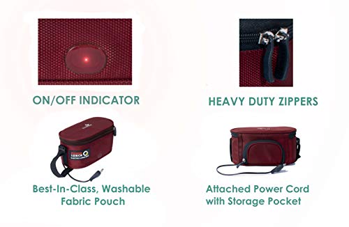 Image of Ecoline Q4, Electric Lunch Box,Capacity 1400ml (Maroon)