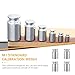 Ipetboom 4pcs 200g Chrome Plated Steel Calibration Weights Set M1 Class for Electronic Laboratory and Industrial Calibration