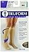 Truform 20-30 mmHg Compression Stockings for Men and Women, Knee High Length, Closed Toe, Beige, Medium