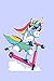 Unicorn On A Scooter: ToDo List Notebook Daily Tasks Journal, 6x9 Inch, 120 Pages