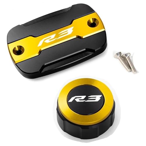 Tapa de depósito de combustible y frenos para YZFR3 2015-2020, accesorios protectores dorados