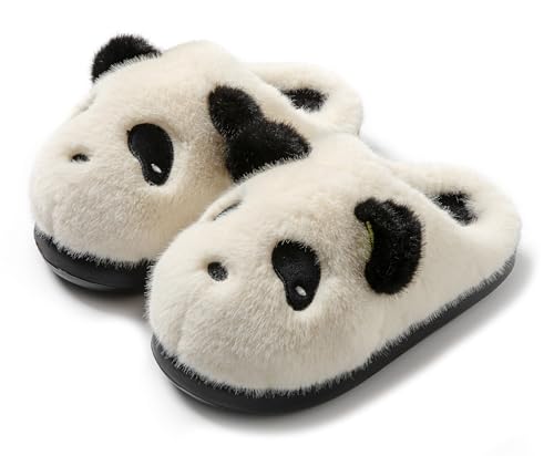Panda Plush Animal Slippers - Warm & Soft Women's Home Slippers for Indoor/Outdoor