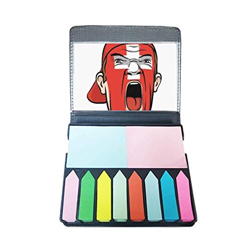 Marqueur de page drapeau suisse maquillage visage pour supporter de match et fête