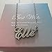 RONKAHSHOW Luke Custom Pendant Name Necklace Customized Personalized with Heart Necklace Best Gift for Women New Year Birthday Mother’s day Christmas wedding Party S