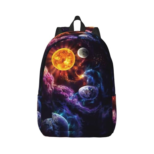 Mochila para enfermera con estampado de galaxia EdWal de mano para mujer
