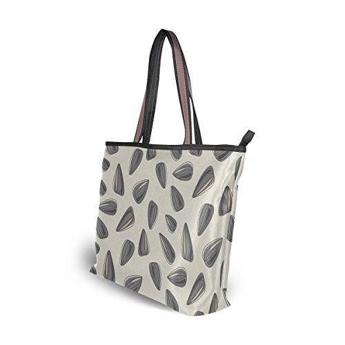 ColourLife Bolsa feminina com alça superior para esboço, sementes de girassol, bolsa de ombro, Multi
