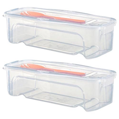 2Pcs Pasta Pot with Strainer Microwave Pasta Cooker, Stackable Microwave Noodle Cooker with Strainer Lid & Fork, BPA-Free for Home Dorm School Office