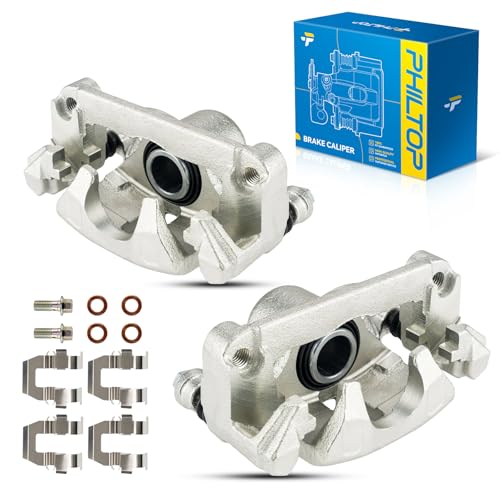 Image of PHILTOP 18-B4644+18-B4645 Rear Disc Brake Caliper Assembly Replacement For Chevrolet Impala 2000-2010, Monte Carlo 2000-2007, Pontiac Grand Prix 1997-2003, Regal /Century /Intrigue /LaCrosse