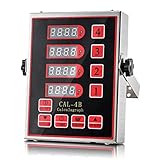 Commercial 4 Channel Timer - DEGOTM Kitchen Stainless Steel 4 Channel Timer Cooking Timers Baked Burger Fried Chicken Loud Alarm Reminder for Restaurant Home Kitchen