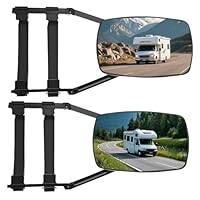 Wohnwagenspiege,2 Stück Außenspiegel Wohnwagen Bilateral Wohnwagenspiegel Universal,Drehbar Spiegelverlängerung Wohnwagen mit Karabinergurt, Wohnmobil Konvexer Spiegel für Alle Gängigen Fahrzeugtypen