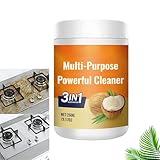 Pasta detergente all'olio di cocco, detergente multiuso, sgrassante, rimuove le macchie su microonde, forno, piano cottura, anche per bagno, doccia, vetro e lavandino, antimacchia resistente (1 pezzo)