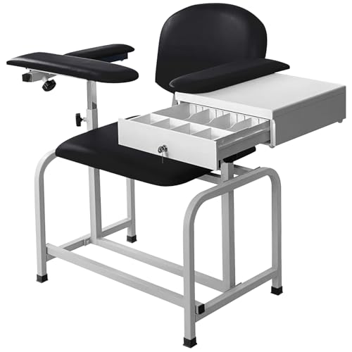 Chaise de laboratoire bariatrique Helsevesen haut de gamme à tiroir séparateur