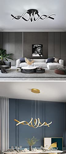 Éclairage plafond insuffisant ? Solution lustre moderne LED salon