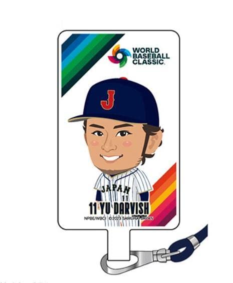 Amazon.co.jp: 2023 WBC イラストフォンタブストラップ 11ダルビッシュ