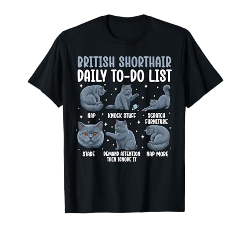 British Shorthair Cat Owner Funny British Shorthair Cat Mom T-Shirt
