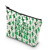 WCGXKO Irish Dancer Gift Irish Dance Lover Teacher Coach Gift Irish Dance Team Inspired Zipper Pouch Makeup Bag (Irish Era)