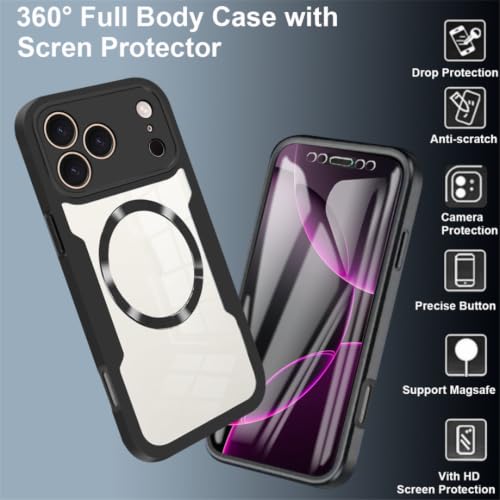 Coque silicone iPhone 12 Pro Max noire avec technologie magnétique intégrale et design transparent - 5