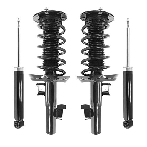 UNITY AUTOMOTIVE 4-11867-259960-001 Front and Rear Replacement Complete Strut Assembly Shock Kit Fits 2011-2017 Volvo S60
