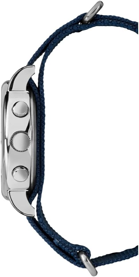 Side view of Timex Weekender watch showing the crown