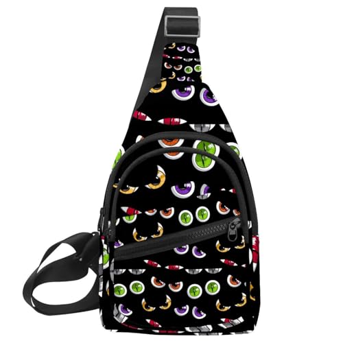 Mochila cruzada de hombro unisex estilo multicolor 7 para caminatas y diario