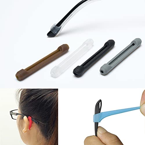 10 paires d'accessoires lunettes lunettes silicone antidérapantes antidérapantes bandes fixation des jambes crochets d'oreille fixes monture lunettes adaptée à lecture sportive et à d'autres activités - Image 7