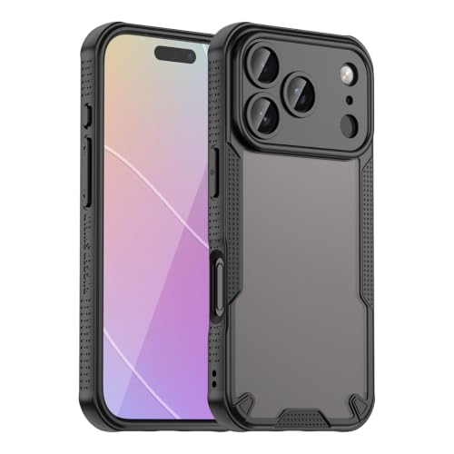 Coque iPhone 17 Pro antidérapante et verre trempé intégral noir