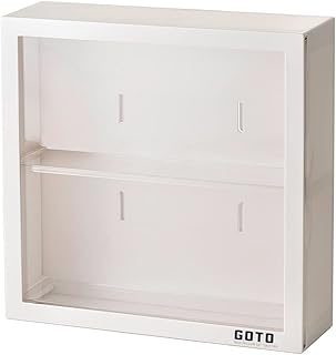 GOTO Wall-Mounted Display Case Storage Case, One-Piece Display Box, Dustproof Show Case for Action Figures, PopMart, Bearbrick Toys, Collectibles, Toys (9.64" x 3.15" x 9.64")