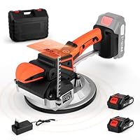 Tanniws Fliesenleger Maschine Wandfliesen Maschine Tragfähigkeit 100 kg Handgeführter Fliesenleger Automatische Nivellierung Vibrationswerkzeug zum Verlegen von Wandfliesen Mit 18x18 cm Saugnäpfen