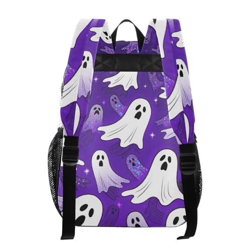 Happy Halloween Purple School Clear Backpack Clear Book Bag For Girls See Through Transparent Heavy Duty Backpack3
