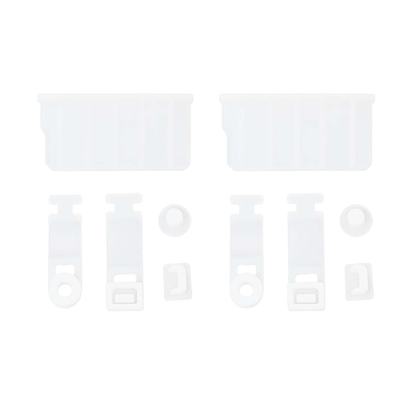 2 Sets Game Console Card Slot Silicone Plug Compatible with NEW 3DS 3DSLL XL 3DS 2DS White