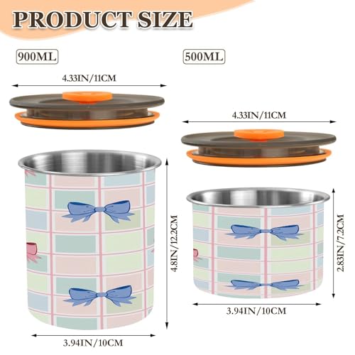 Contenedor hermético para café de acero inoxidable 17 oz miniatura 2