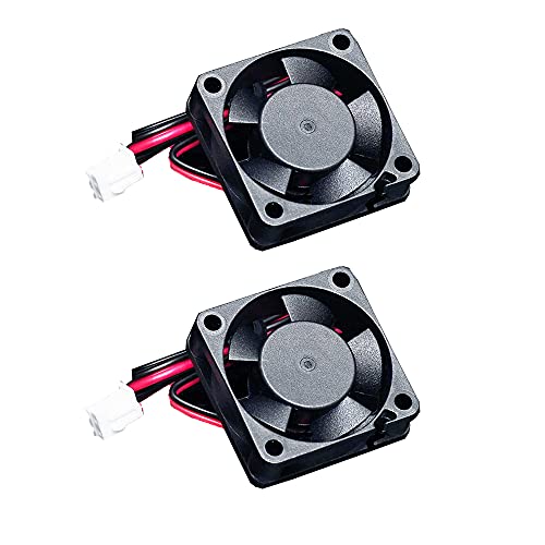 Super Print 40mm lüfter 24v 4010 Cooling Fan 24V DC Brushless Fan Cooler Low Noise 0.12A 40mm x 40mm x 10mm.(Pack of 2PCS-24V) Cover