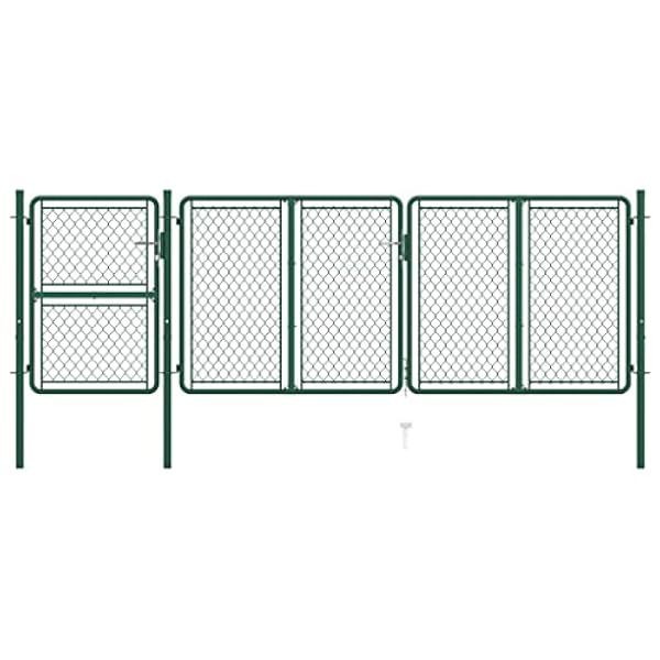 TOYOCC Meubelset Tuinpoort Staal 125x395 cm Groen