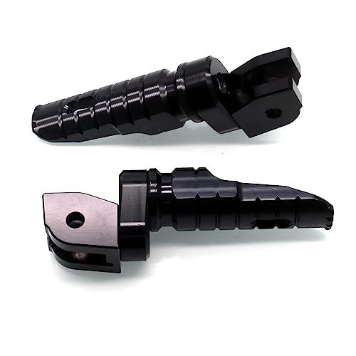 Image of MZS Motorcycle Foot Pegs, Front Double Roating Rider Footpegs Compatible with Monster 696 to 1200 Models /Scrambler 400 800 1100 / Multistrada 950 1200 1260 / Hypermotard 821 950 / Hyperstrada 821