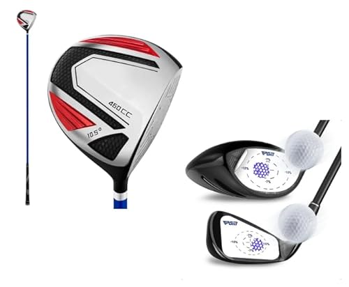 PGM Driver Golf Swing Training Aid for Right Handed with Golf Impact Tape Set 60 Pcs