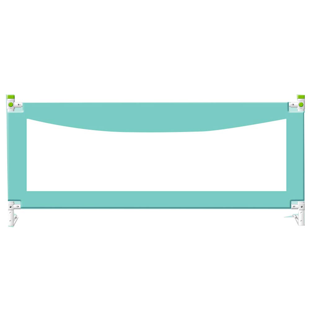 Pare-chocs de lit bébé vert 200cm avec rail latéral de sécurité réglable