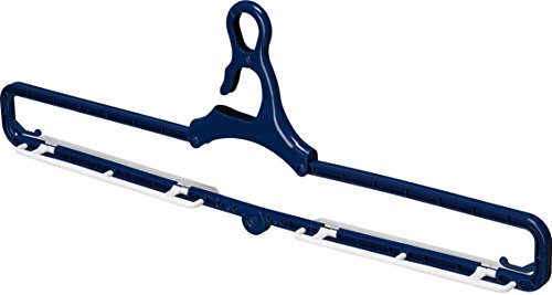 有限会社ツウィンモール BEILU 洗濯物干しバスタオルハンガー ネイビー 68×5×23cm BE-07N 1個