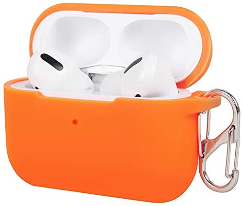 Felony Case – Soft Silicone Airpods Pro Case - Neon Orange | Shockproof, 360° Protective Apple Airpods Case Cover With Keychain | Wireless Charging Compatible With Front Led Visible #TOP5